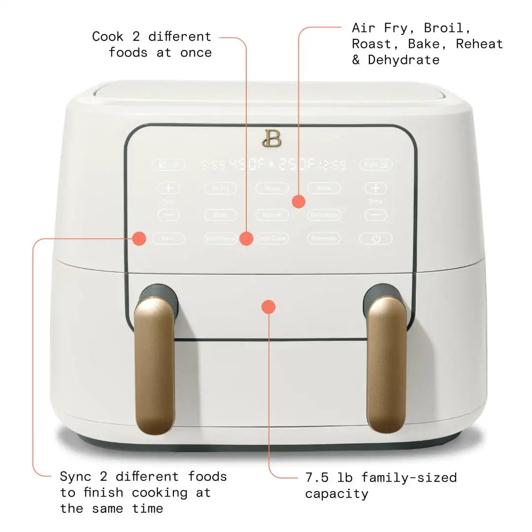 Beautiful 9QT TriZone Air Fryer by Drew Barrymore - Boundless Selections