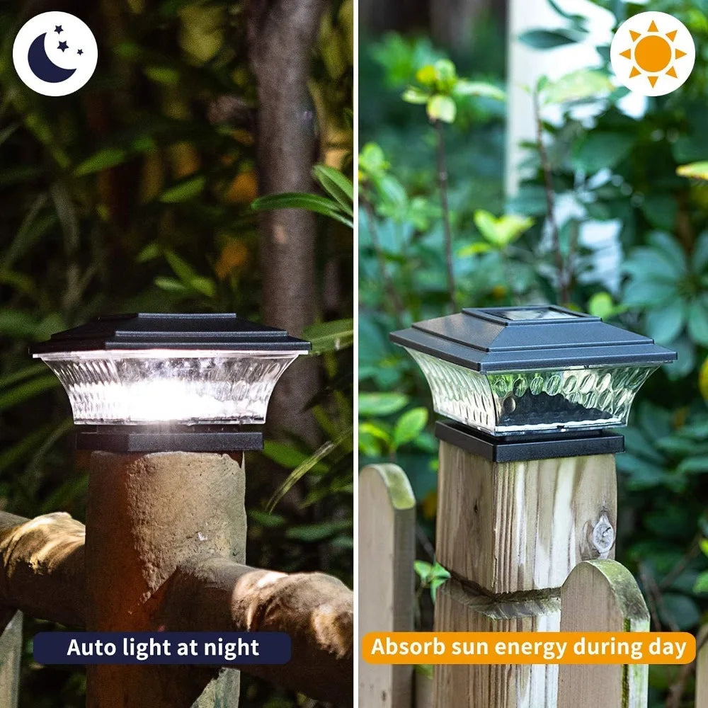 Outdoor Solar Post Lamp 6PK - Boundless Selections