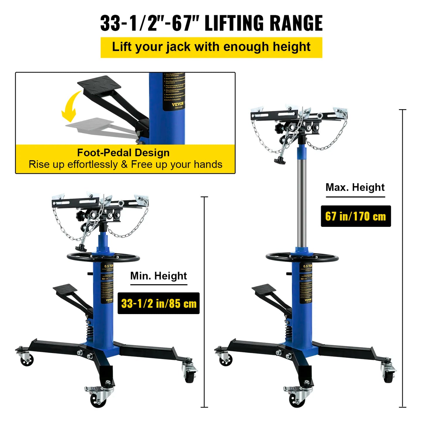 VEVOR Wheel Dolly 1500 LBS - Boundless Selections