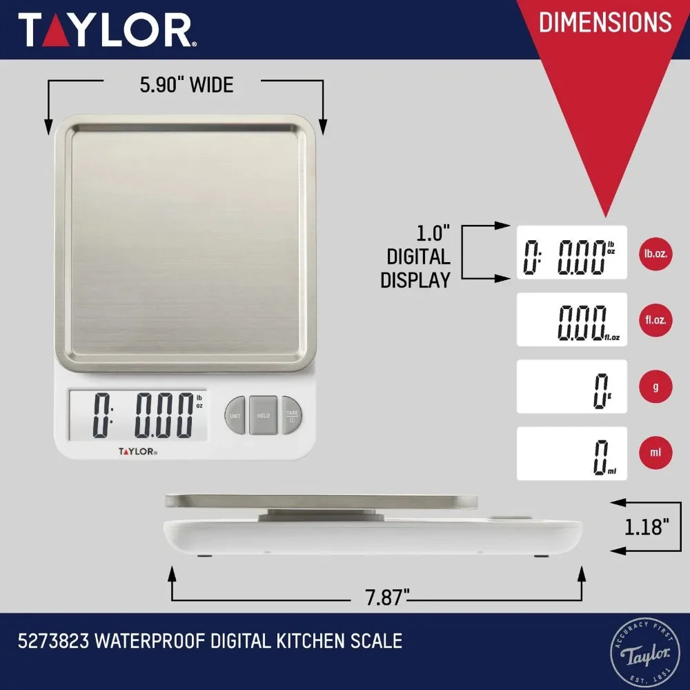 Taylor 11lb Digital Kitchen Scale - Boundless Selections