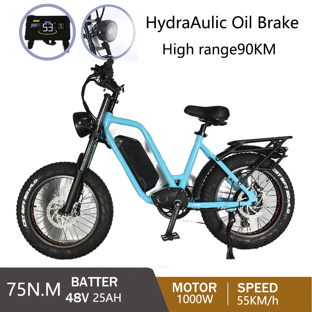 Fat Tire Adult Electric Bike - Boundless Selections