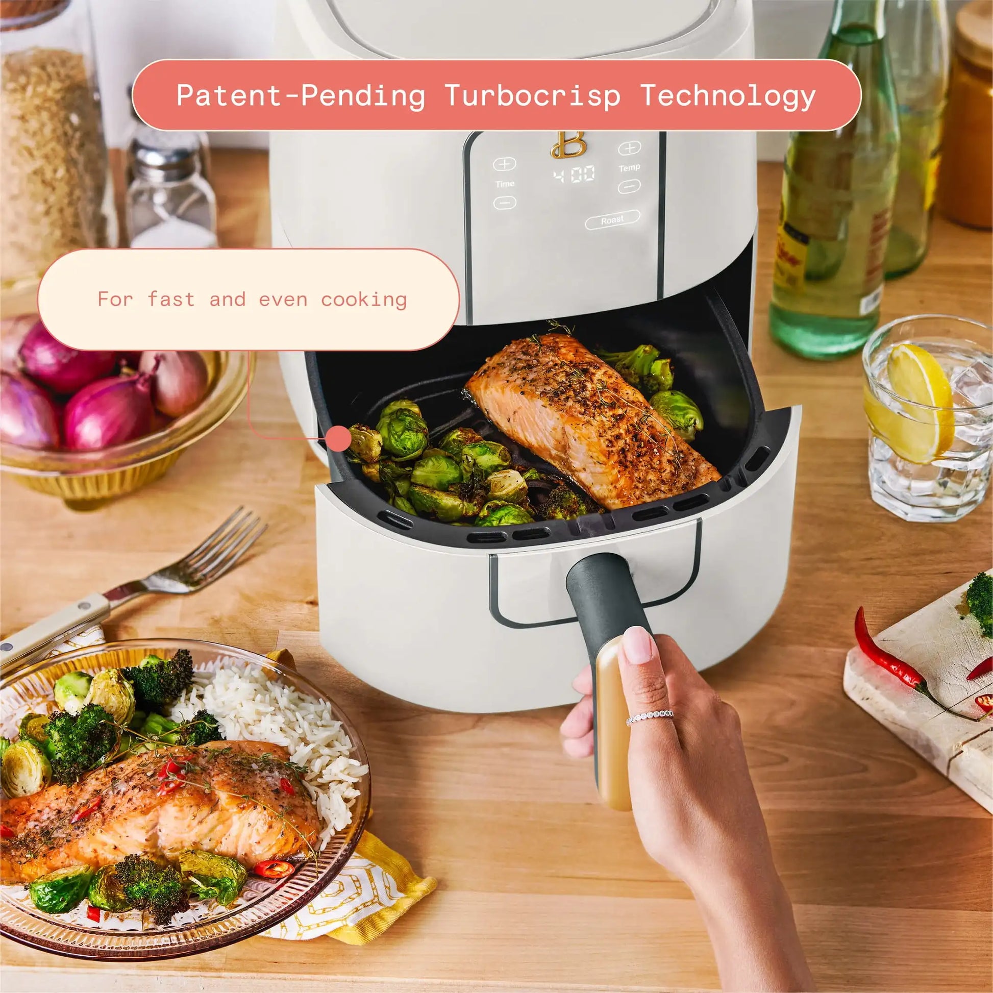 Beautiful 3 Qt Air Fryer by Drew Barrymore - Boundless Selections