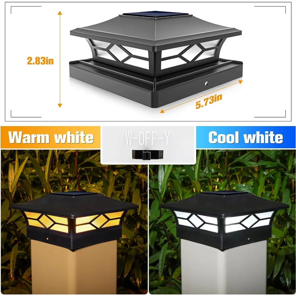 Outdoor Solar Post Lamp 12 Pack - Boundless Selections