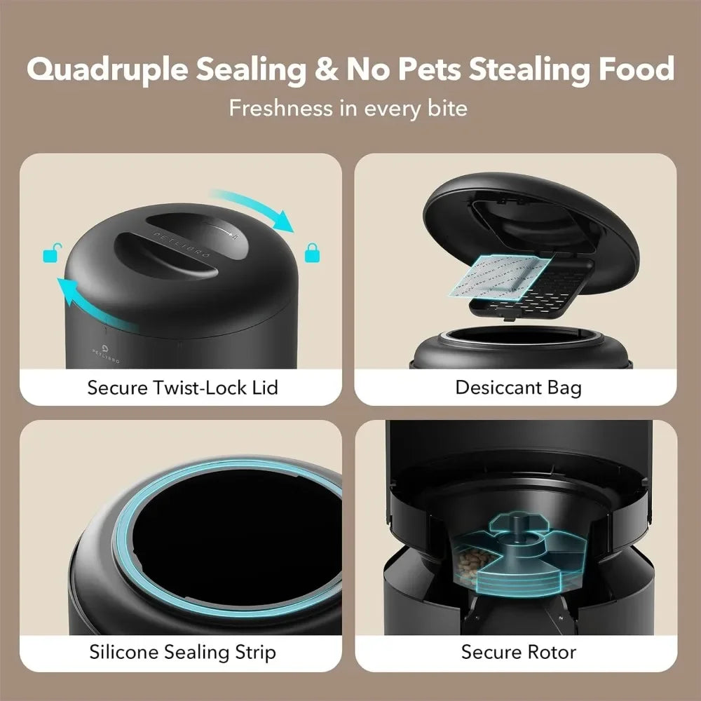 Automatic Pet Feeder With Camera & Watering Supplies Drinker for Cats - Boundless Selections